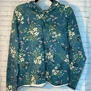 SOLD! Maurice’s Blue Floral Hoodie